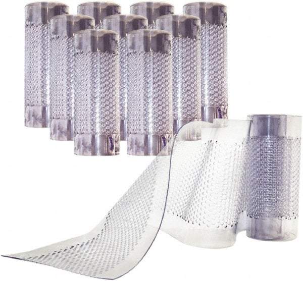 Aleco - Clear Replacement Vinyl Strip Standard Dock Curtain Strips - 8" Wide x 7' Long x 0.08" Thick, PVC - Benchmark Tooling
