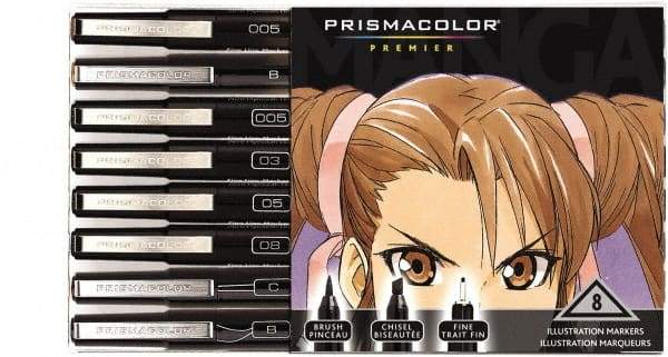 Prismacolor - Black, Sepia Art Marker - Brush Tip, Alcohol Based Ink - Benchmark Tooling