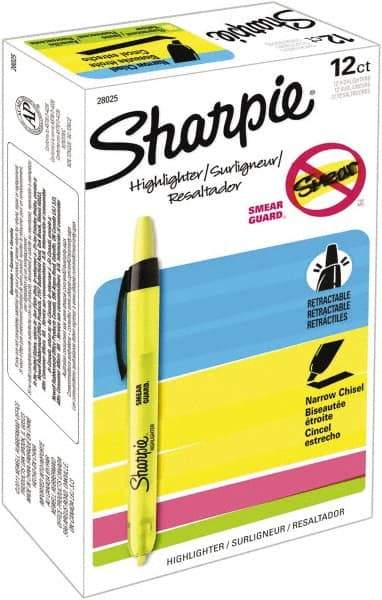 Sharpie - Fluorescent Yellow Highlighter - Chisel Tip, AP Nontoxic Ink - Benchmark Tooling