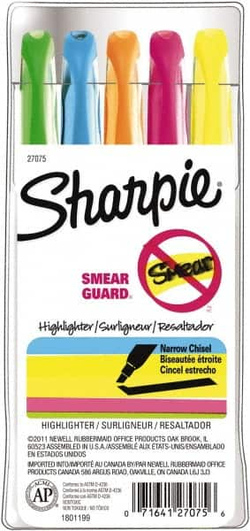 Sharpie - Assorted Colors, Highlighter - Chisel Tip, AP Nontoxic Ink - Benchmark Tooling