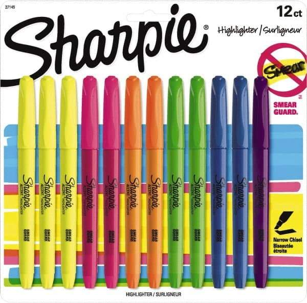 Sharpie - Assorted Colors, Highlighter - Chisel Tip, AP Nontoxic Ink - Benchmark Tooling