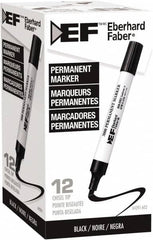 Eberhard Faber - Black Permanent Marker - Chisel Felt Tip, AP Nontoxic Ink - Benchmark Tooling