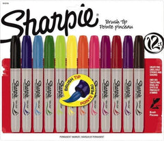 Sharpie - Assorted Colors Permanent Marker - Brush Felt Tip, AP Nontoxic Ink - Benchmark Tooling