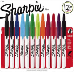 Sharpie - Assorted Colors, Permanent Marker - Retractable Fine Tip, AP Nontoxic Ink - Benchmark Tooling