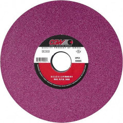 Camel Grinding Wheels - 14" Diam x 5" Hole x 2" Thick, H Hardness, 46 Grit Surface Grinding Wheel - Aluminum Oxide, Type 5, Medium Grade, Vitrified Bond, One-Side Recess - Benchmark Tooling