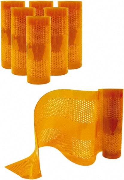 Aleco - Amber Replacement Vinyl Strip Standard Dock Curtain Strips - 12" Wide x 9' Long x 1/8" Thick, PVC - Benchmark Tooling