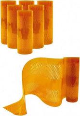 Aleco - Amber Replacement Vinyl Strip Standard Dock Curtain Strips - 12" Wide x 9' Long x 1/8" Thick, PVC - Benchmark Tooling