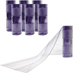 Aleco - Clear Replacement Vinyl Strip Standard Dock Curtain Strips - 12" Wide x 9' Long x 1/8" Thick, PVC - Benchmark Tooling