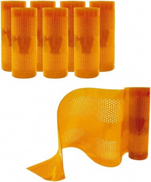 Aleco - Amber Replacement Vinyl Strip Standard Dock Curtain Strips - 12" Wide x 8' Long x 1/8" Thick, PVC - Benchmark Tooling
