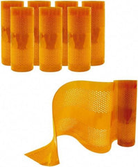 Aleco - Amber Replacement Vinyl Strip Standard Dock Curtain Strips - 12" Wide x 8' Long x 1/8" Thick, PVC - Benchmark Tooling
