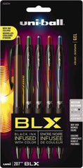 Uni-Ball - 0.7mm Retractable Pen - Blue & Black, Brown & Black, Green & Black, Purple & Black, Red & Black - Benchmark Tooling