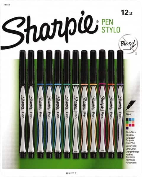 Sharpie - Fine Point Porous Point Pen - Assorted Colors - Benchmark Tooling