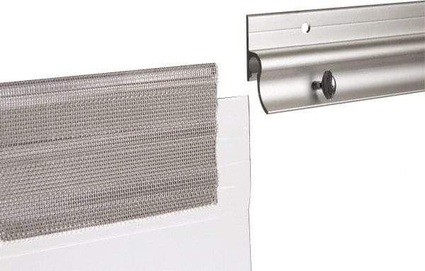 TMI, LLC - 5' Long Aluminum Dock Strip Door Mounting Hardware - Use with Premium Strip Door Kit - Benchmark Tooling