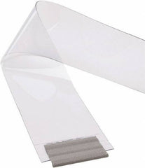 TMI, LLC - Clear Smooth with Reinforced Bonded Bead Replacement Strips, Armor Bond Dock Curtain Strips - 12" Wide x 8' Long x 1/8" Thick, PVC - Benchmark Tooling