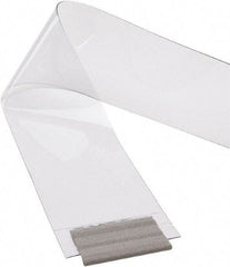 TMI, LLC - Clear Smooth with Reinforced Bonded Bead Replacement Strips, Armor Bond Dock Curtain Strips - 8" Wide x 7' Long x 0.08" Thick, PVC - Benchmark Tooling