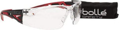 bolle SAFETY - Clear Lenses, Frameless Safety Glasses - Anti-Fog, Scratch Resistant, Size Universal, Wrap Around - Benchmark Tooling