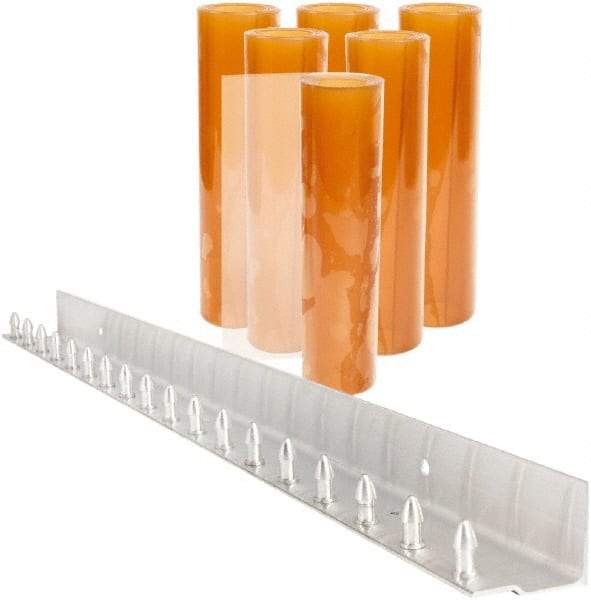 Aleco - 3' Door Width x 7' Door Height PVC Smooth Strip Door Kit - Light Beige Tint - Benchmark Tooling