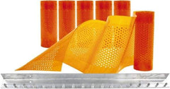 Aleco - 3' Door Width x 7' Door Height PVC AmberTech Anti-Insect Strip Door Kit - Amber - Benchmark Tooling