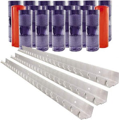 Aleco - 12' Door Width x 12' Door Height PVC Clear Smooth Anti-Insect Strip Door Kit - Clear - Benchmark Tooling