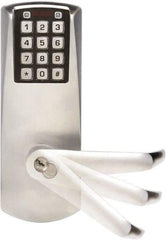 Kaba Access - Self Powered Privacy Lever Lockset for 1-3/8 to 2-1/4" Thick Doors - 2-3/4" Back Set, 6 or 7 Pin Length Best & Compatible (Core Not Included) Cylinder, Satin Chrome Finish - Benchmark Tooling