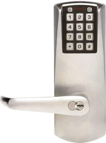 Kaba Access - Privacy Lever Lockset for 1-3/8 to 2-1/4" Thick Doors - 2-3/4" Back Set, 6 or 7 Pin Length Best & Compatible (Core Not Included) Cylinder, Satin Chrome Finish - Benchmark Tooling