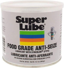 Synco Chemical - 14.1 oz Can Anti-Seize Lubricant - Synthetic with PTFE, 450 to 450°F, Translucent White, Water Resistant - Benchmark Tooling