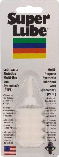 Synco Chemical - 1 oz Bellow Synthetic Lubricant w/PTFE General Purpose Grease - Translucent White, Food Grade, 450°F Max Temp, NLGIG 2, - Benchmark Tooling