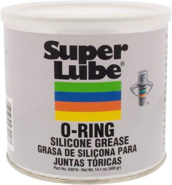 Synco Chemical - 14.1 oz Canister Silicone General Purpose Grease - Translucent White, Food Grade, 450°F Max Temp, NLGIG 2, - Benchmark Tooling