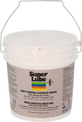 Synco Chemical - 5 Lb Pail Synthetic Lubricant w/PTFE General Purpose Grease - Translucent White, Food Grade, 450°F Max Temp, NLGIG 00, - Benchmark Tooling