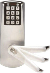 Kaba Access - 1-3/4 to 2-1/4" Door Thickness, Satin Chrome Finish, Combination Entry Deadbolt with Key Override - Field Set Handling, Key Override, 6 or 7 Pin Cylinder - Benchmark Tooling