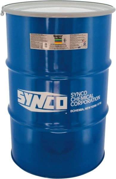 Synco Chemical - 400 Lb Drum Synthetic Lubricant w/PTFE High Temperature Grease - Translucent White, Food Grade, 475°F Max Temp, NLGIG 2, - Benchmark Tooling