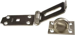 National Mfg. - 2-1/2" Wide, Safety Hasp - Stainless Steel - Benchmark Tooling