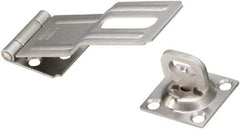 National Mfg. - 1-1/2" Wide, Latching Post Hasp - Stainless Steel - Benchmark Tooling