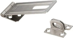 National Mfg. - 1-1/2" Wide, Safety Hasp - Stainless Steel - Benchmark Tooling