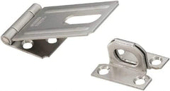 National Mfg. - 1-1/2" Wide, Safety Hasp - Stainless Steel - Benchmark Tooling