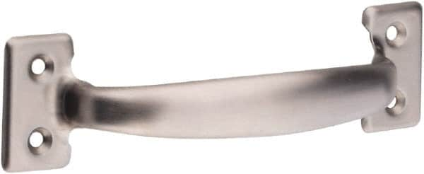 National Mfg. - 8-1/2" Long x 6.5" Wide, Stainless Steel Door Pull - Stainless Steel Coated - Benchmark Tooling