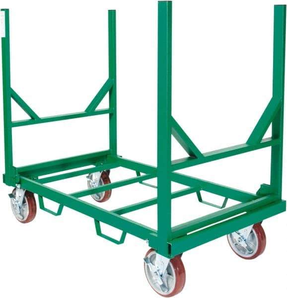 Greenlee - 2,500 Lb Capacity, 28-1/2" Wide x 48" Long x 36-1/2" High Bundler Cart - 1 Shelf, Steel - Benchmark Tooling