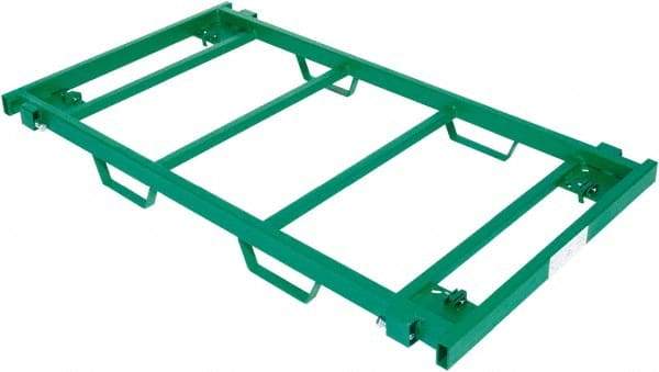 Greenlee - 50-1/4" Long x 28-1/4" Wide x 4-5/8" High, Cart Base Unit - 2,500 Lb Capacity - Benchmark Tooling