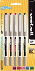 Uni-Ball - Roller Ball 0.7mm Stick Pen - Brilliant Blue, Evergreen, Pink, Purple & Red - Benchmark Tooling