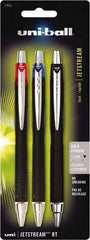 Uni-Ball - Roller Ball 1mm Retractable Pen - Black, Red & Blue - Benchmark Tooling