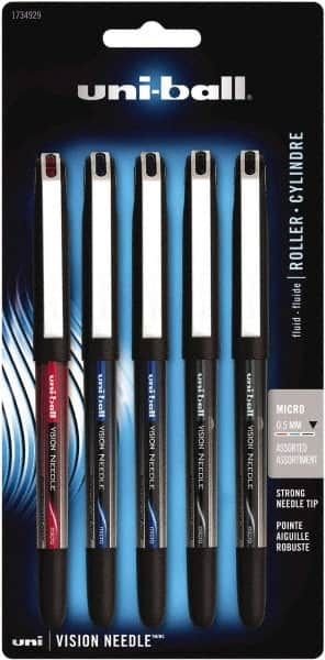 Uni-Ball - Roller Ball 0.5mm Stick Pen - Black, Red & Blue - Benchmark Tooling