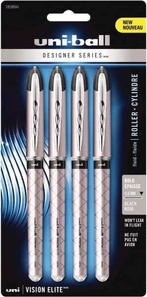 Uni-Ball - Roller Ball 0.8mm Stick Pen - Black - Benchmark Tooling