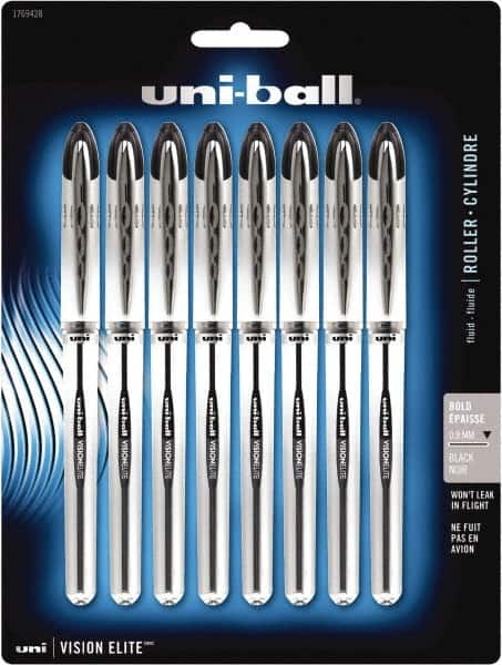 Uni-Ball - Roller Ball 0.8mm Stick Pen - Black - Benchmark Tooling