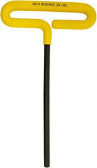 Bondhus - 3/8" Hex, T-Handle Cushion Grip, Hex Key - 267mm OAL, Inch System of Measurement - Benchmark Tooling