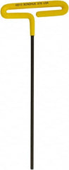 Bondhus - 3/16" Hex, T-Handle Cushion Grip, Hex Key - 248mm OAL, Inch System of Measurement - Benchmark Tooling