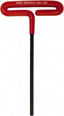 Bondhus - 6mm Hex, T-Handle Cushion Grip, Hex Key - 174mm OAL, Metric System of Measurement - Benchmark Tooling