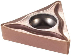 Sandvik Coromant - TCGT21.51 UM Grade 1125 Carbide Turning Insert - TiAlN/AlCr2O3 Finish, 60° Triangle, 1/4" Inscr Circle, 3/32" Thick, 1/64" Corner Radius - Benchmark Tooling