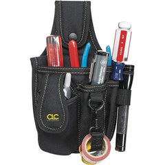 CLC - Cell Phone Holster with 4 Pockets - Ballistic Polyester, Black, 5" Wide x 6" High x 1-1/2" Deep - Benchmark Tooling