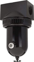 PRO-SOURCE - 400 CFM Oil/Water Condensate Separation Filter - 1-1/4" 250 psi, Manual Drain - Benchmark Tooling