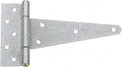 National Mfg. - 2 Piece, 5-1/2" Long, Galvanized Extra Heavy Duty - 8" Strap Length, 2-5/8" Wide Base - Benchmark Tooling